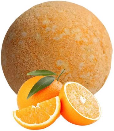 Pomarańczowa naturalna musująca kula do kąpieli ręcznie robiona