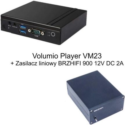 Volumio Player VM23 Odtwarzacz sieciowy streamer audio - Volumio Player VM23 z zasilaczem liniowym BRZHIFI 900 12V+WiFi