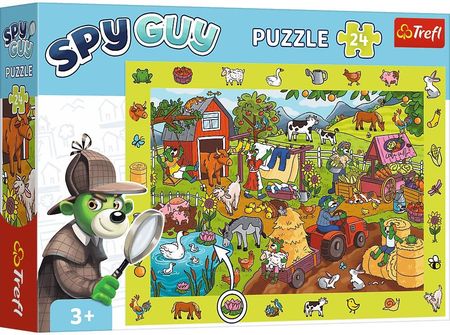 Trefl Puzzle obserwacyjne Spy Guy 24el. Farma 15589