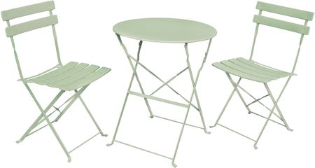 Fancy Garden Zestaw Balkonowy Orion Stół + 2 Krzesła Zielony