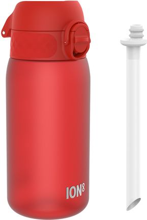 Ion8 Recyclon Red 0,35L Butelka Bidon Na Wodę Ze Słomką