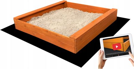 Sandtropic Piaskownica Impregnowana Drewniana 120  Otwory Instrukcja Video 3D