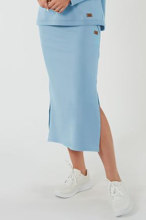 Spódnica Italian Fashion Stella maxi niebieski - niebieski