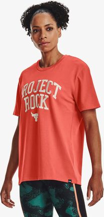Under Armour Project Rock Heavyweight Campus T-Shirt Orange