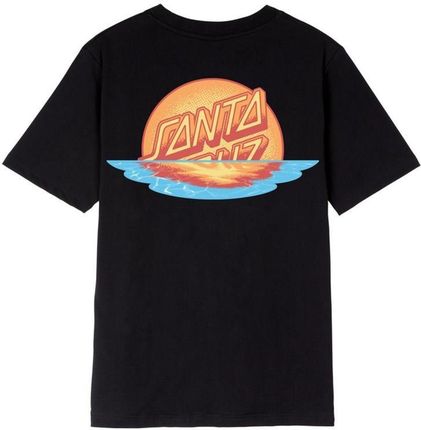 koszulka SANTA CRUZ - Sunrise Dot T-Shirt Black (BLACK) rozmiar: 12
