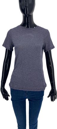 Modna koszulka damska marki OODJI w kolorze niebiesko-srebrnym Rozmiary XS-XXL: M
