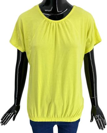 Damska koszulka z rozcięciami na plecach, FRANSA, kolor jasnożółty Rozmiary XS-XXL: S
