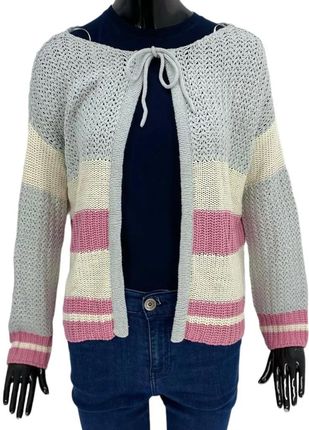 Sweter damski z dzianiny CAMOMILLA w kolorze szarym, różowym, kremowym Rozmiary Confection: 42