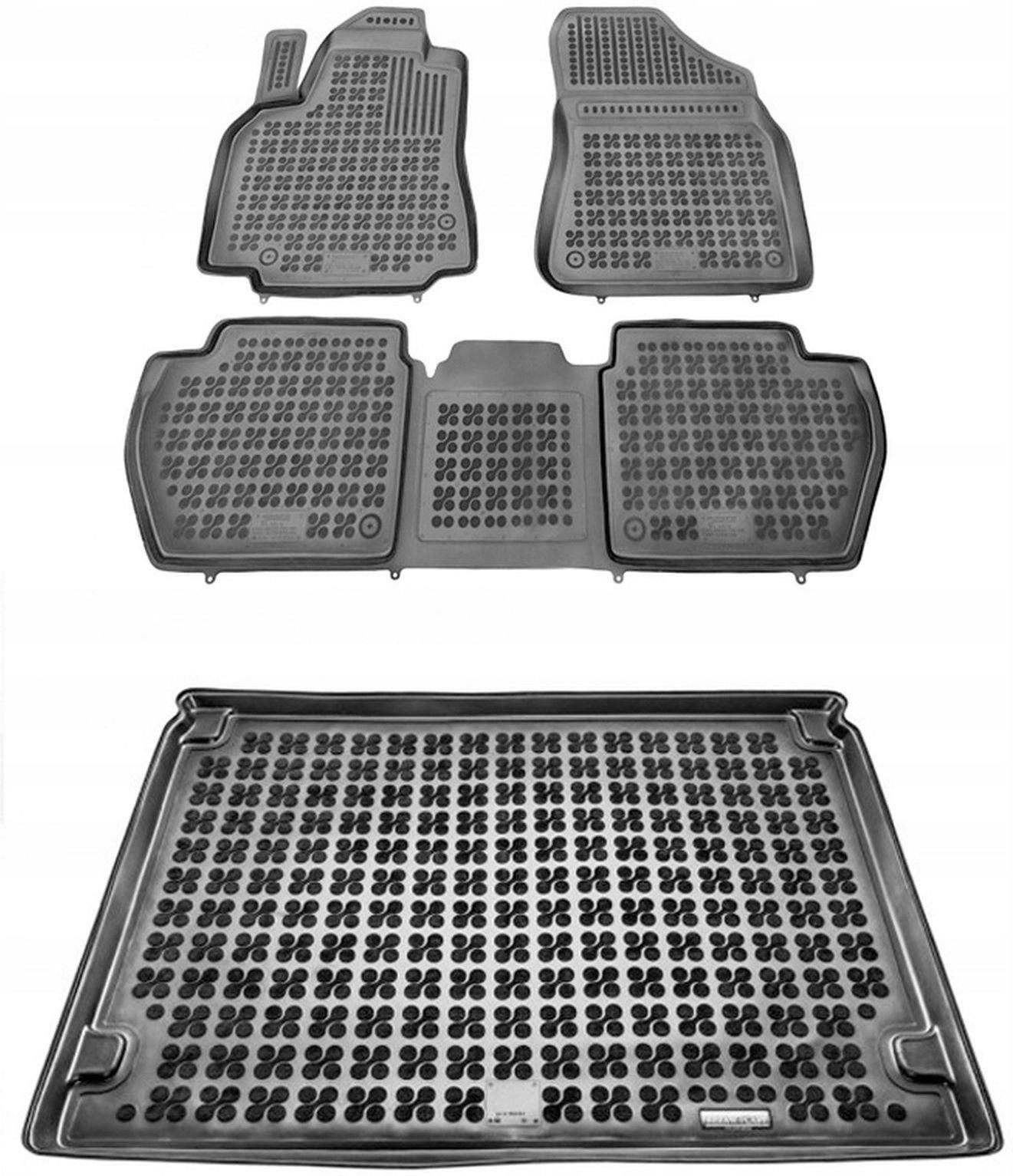 Jeu De Tapis De Sol Caoutchouc Rezaw-Plast Pour Citroën Berlingo I (1996-2010) - Noir