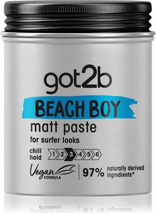 Got2B Beach Boy Surfer Look Pasta Do Włosów Matująca 100ml