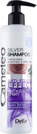 Cameleo Anti-Yellow Effect Silver Shampoo Szampon Do Włosów Blond Przeciw Żółknięciu 250ml