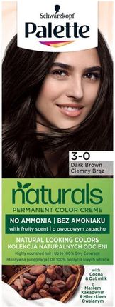 Palette Permanent Naturals Color Creme Farba Do Włosów Trwale Koloryzująca 800/ 3-0 Ciemny Brąz