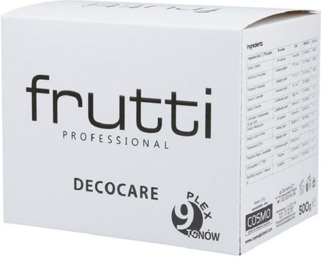 Frutti Professional Decocare Plex Rozjaśniacz Do Włosów 9 Tonów 500g