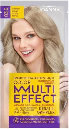 Joanna Multi Effect Color Szamponetka Koloryzująca 03.5 Srebrny Blond 35G