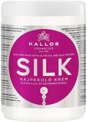 Kallos Kjmn Silk Hair Mask Maska Do Włosów Z Oliwą Z Oliwek I Proteinami Jedwabiu 1000ml