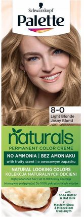 Palette Permanent Naturals Color Creme Farba Do Włosów Trwale Koloryzująca 8-0 Jasny Blond