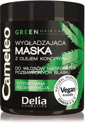 Cameleo Green Hair Care Wygładzająca Maska Z Olejem Konopnym Do Włosów Niesfornych 250ml