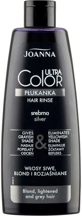 Joanna Ultra Color System Srebrna Płukanka Do Włosów Siwych Blond I Rozjaśnionych 150ml