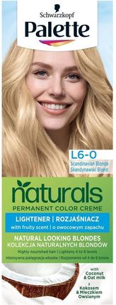 Palette Permanent Naturals Color Creme Farba Do Włosów Trwale Koloryzująca L6-0 Skandynawski Blond