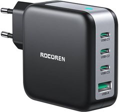 Rocoren Ładowarka Sieciowa 3X Usb C 1X Power Delivery 3 0 Gan 100W
