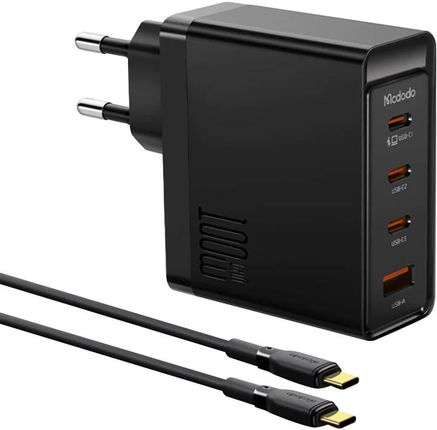 Mcdodo Ładowarka Sieciowa Gan 3Xusb C Usb 100W Kabel 2M