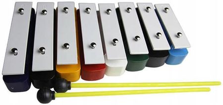 Dzwonki diatoniczne, cymbałki dla dzieci kolorowe z pałeczkami - Kera-Audio TB8