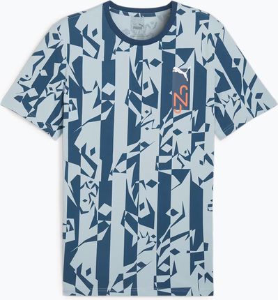 Koszulka Piłkarska Męska Puma Neymar Jr Creativity Logo Tee Ocean Tropic/Turquoise Surf