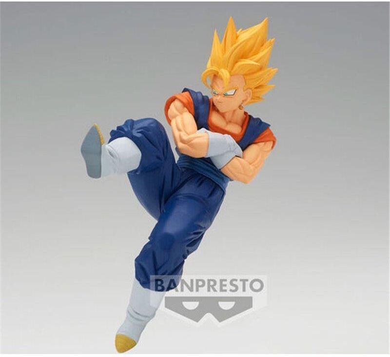 Banpresto BP88599P Vegito Figura de Acción, Super Saiyan, Vs Majin Buu, Gohan Absorbed, Dragon Ball Z, Match Makers, 11 cm, Multicolor