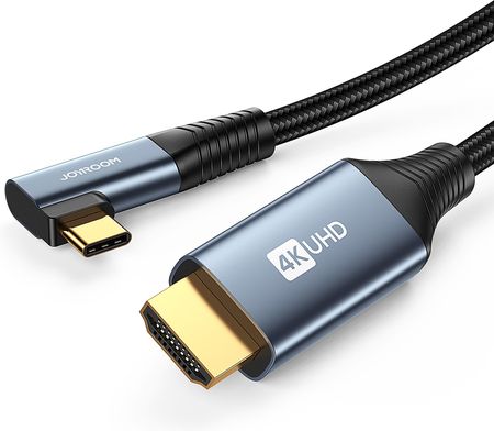 Joyroom Kabel przewód kątowy USB-C - HDMI 4K 60Hz 2m szary