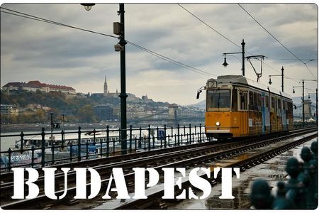 Magnes na lodówkę Budapeszt tramwaj
