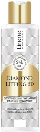 Lirene Diamond Lifting 3D Przeciwzmarszczkowy Tonik Łagodzący 200Ml