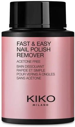 Kiko Milano Fast & Easy Nail Polish Remover Acetone Free Szybko Działający Zmywacz Do Paznokci Z Gąbką Bez Acetonu 01 75Ml
