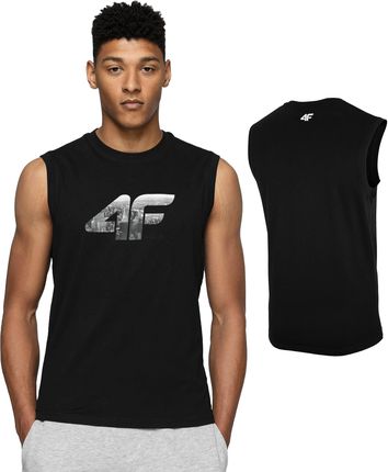 T-shirt męski bokserka 4F czarna - XXL