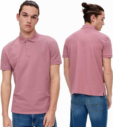 Koszulka Polo męska s.Oliver różowa - XL