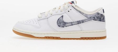 Nike Dunk Low White/ Midnight Navy-Gym Red-Sail