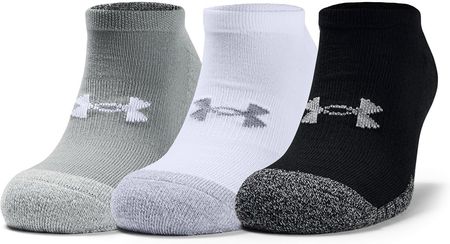 Under Armour Heatgear No Show 3-Pack Socks Gray