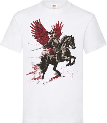 Koszulka męska patriotyczna Polska Husaria wojownik rycerz 2 T-shirt męski