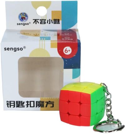 ShengShou SengSo Mini 3x3 Keychain (Pillowed) Stickerless Bright SSYSK02