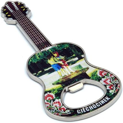 Magnes na lodówkę gitara Ciechocinek fontanna Jaś i Małgosia