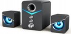 Głośniki Komputerowe PC 2.1 Zestaw Głośników Bluetooth 5.0 Aux Usb Czarny