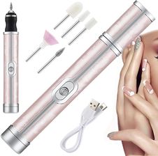 FREZARKA DO PAZNOKCI MANICURE PEDICURE FREZY ZESTAW FREZW USB AKUMULATOR