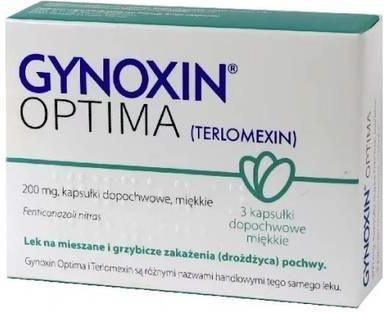 Gynoxin Optima 200mg, 3 kapsułki dopochwowe (Inpharm)