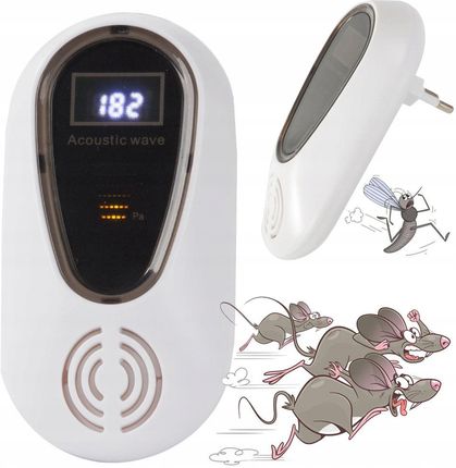 Odstraszacz Ultradźwiękowy Na Myszy Szczury Gryzonie Owady Komary Wtyczka