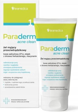 PARADERM Acne Clean żel myjący przeciwtrądzikowy 150g 