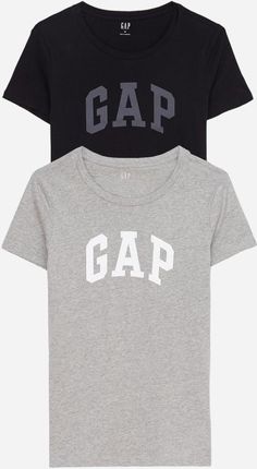 Gap Zestaw koszulek damskich 2 szt 548683-05 Czarny/Szary