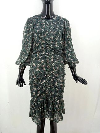 Damska sukienka plażowa Neo Noir, kwiatowy wzór Rozmiary XS-XXL: XS