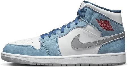 Air Jordan 1 Mid French Blue Fire Red - 40.5