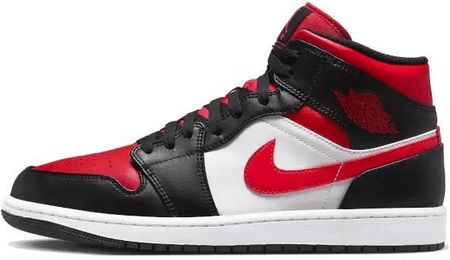 Air Jordan 1 Mid Alternate Bred Toe Fire Red - 47