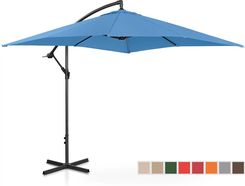 Zdjęcie Produkt Z Outletu: Uniprodo Parasol Ogrodowy Wiszący 250 xcm Niebieski (UNI_UMBRELLA_SQ250BL) - Zielona Góra
