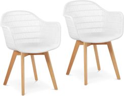 Produkt Z Outletu: Fromm & Starck Krzesła 2szt. Do 150kg Siedziska 490x450mm Białe (STAR_SEAT_34)